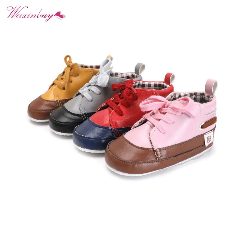 WEIXINBUY zapatos de bebé Bebe mocasines niños niñas de cuero de la PU de tenis infantil deportes clásicos zapatos sx1 WEIXINBUY zapatos de bebé Bebe mocasines niños niñas de cuero de la PU de tenis infantil deportes clásicos zapatos sx1