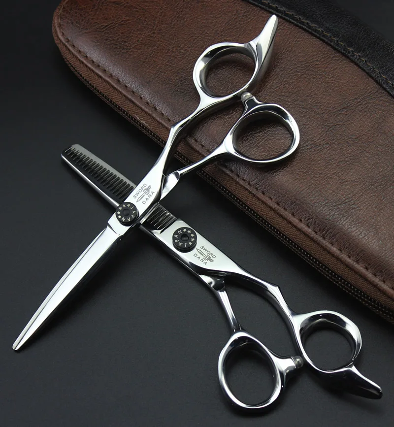 

6.0Inch JP440C Cutting Scissors and Thinning Scissors Kit,Japan Professional Human Hair Shears for Salon Barbers 1Set LZS0583