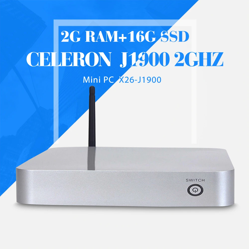  celeron J1900 industrial computer linux embedded deluxe pc 2gb ram 16gb ssd+wifi support Linux OS Ubuntu thin client mini pc 