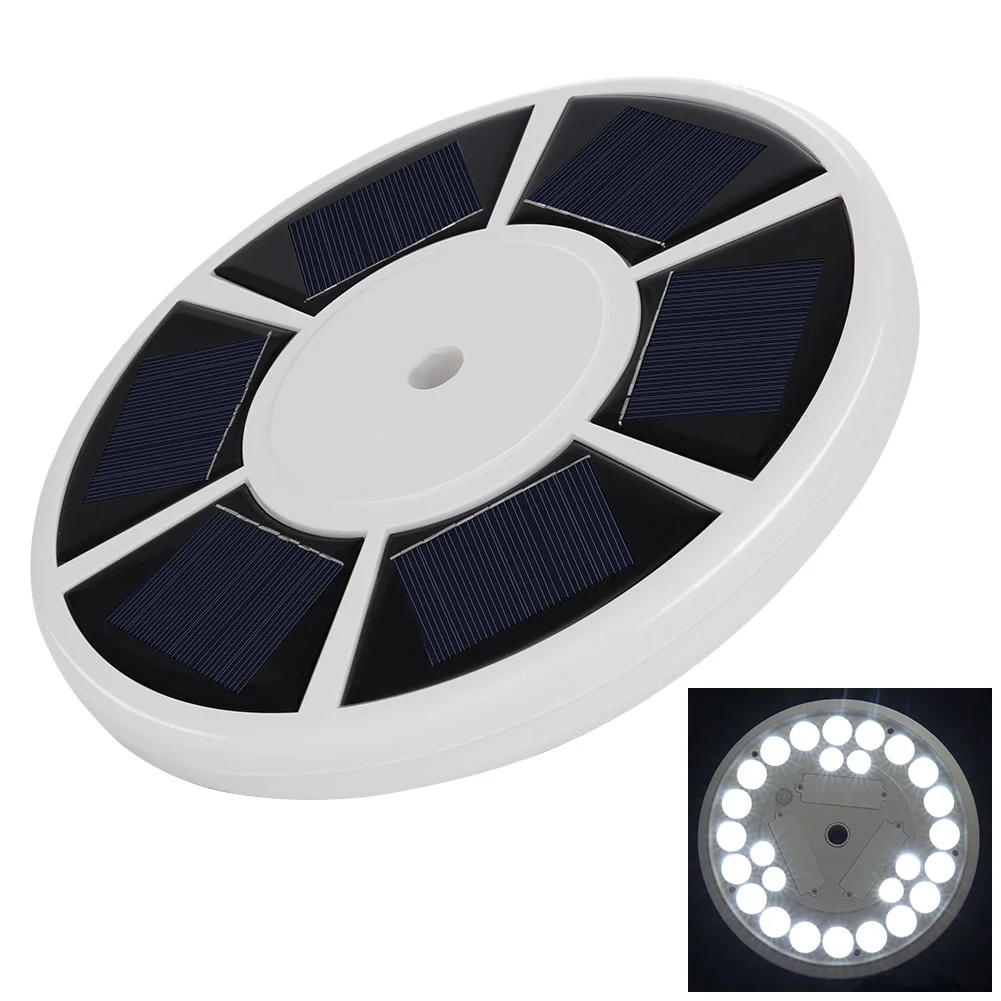 

Newest 26 LED Solar Power Flag Pole Lights Weatherproof Flagpole Downlight Auto On/Off Night Lighting @8