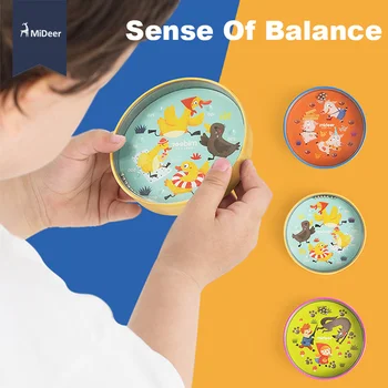 

MiDeer Kids Balance Ball Maze Board Fairy Tales Beads Escape Hand Held Fun Skill Game Puzzle Educational Toys for Children Gift