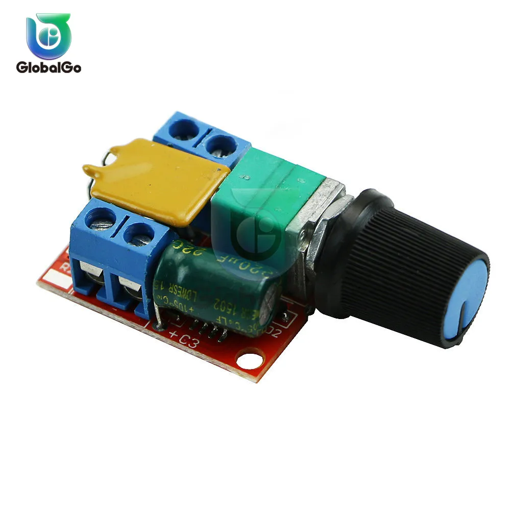 10 unids/lote módulo controlador de velocidad del Motor eléctrico 3-35V 12V PWM 24V DC regulador de Control de velocidad del Motor interruptor ajustable ventilador LED