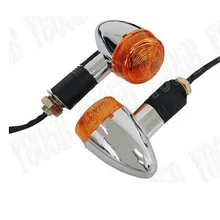 Пуля указатели поворота для Kawasaki Vulcan классический VN 400 500 800 900 1200 VN1500 1600 пользовательские вертолет крейсер x2pcs