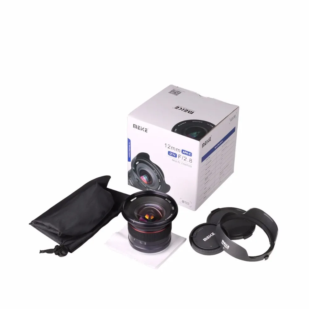 Meike 12 мм f/2,8 широкоугольный объектив ручной фокусировки для Canon EF-M беззеркальной камеры с APS-C