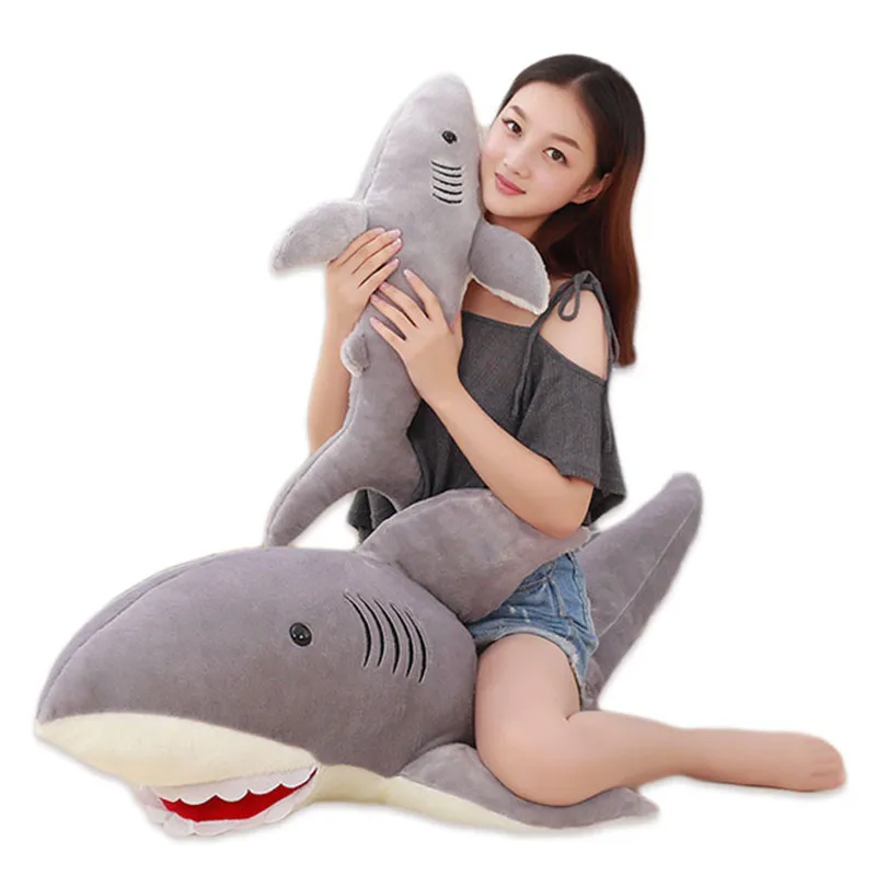Plush Shark Pillow Toy Cute Whale Stuffed Soft Plush Animal Toy Pillows Children Adult Birthday Gifts 6