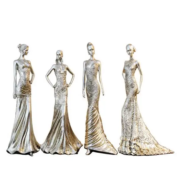 3 стиля 40 см Женская креативная смола для мебели ремесла свадебная одежда Декор магазина украшения женский манекен 1 шт C547