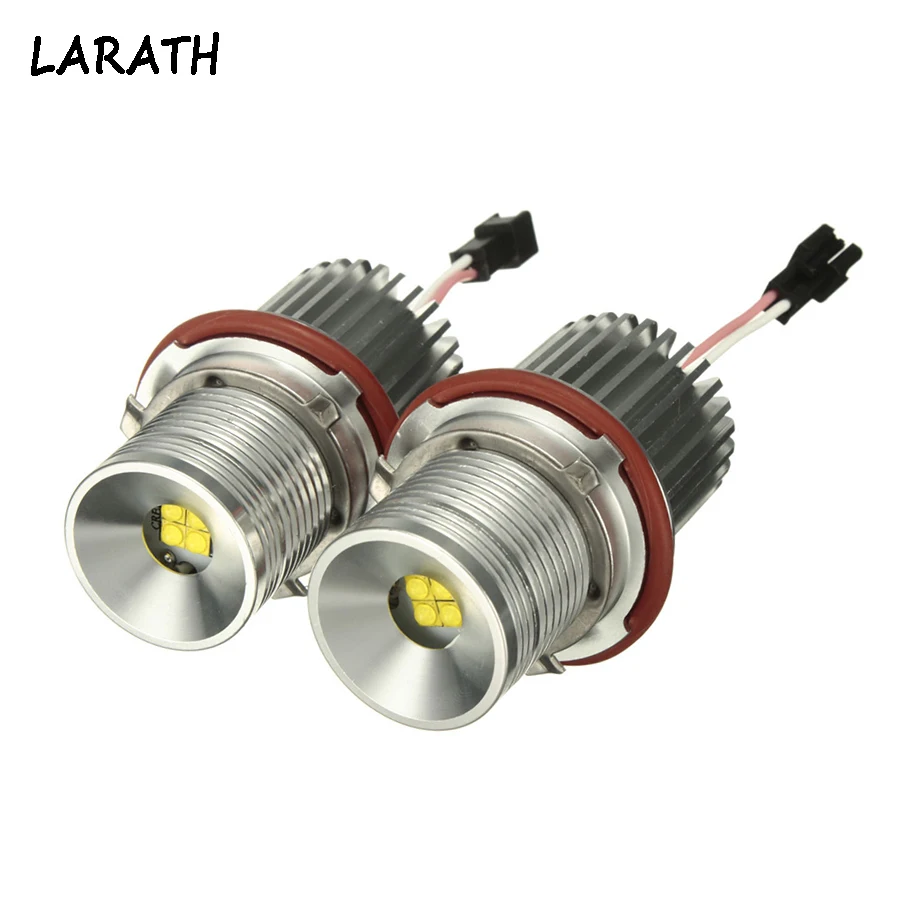 

2Pcs Error Free White 40W High Power LED Chip LED Marker Angel Eyes Halo Ring Light Lamp Bulbs For bmw E39 E60 Auto Headlight