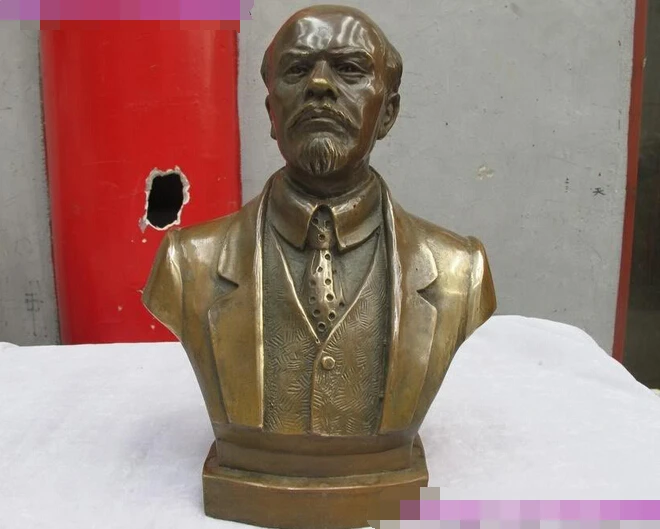 

wholesale factory Chinese Bronze copper Art Revolutionaries Lenin Bust statue