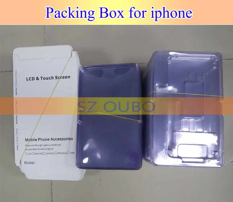 Wihte Paper Box for iPhone LCD Screen Packing Package Wholesale  (3)