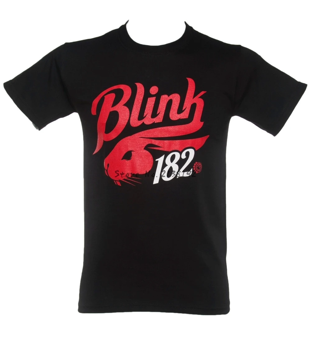 Blink 182 футболка, роскошная брендовая футболка, Мужская хлопковая футболка на лето, новинка, мужские футболки и топы с круглым вырезом