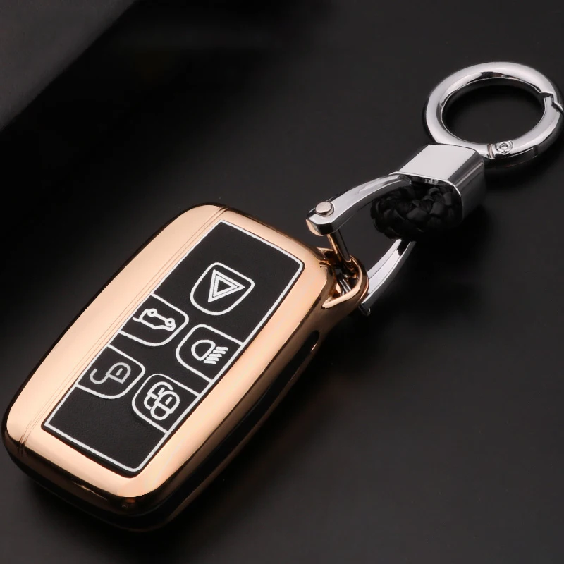 Цинковый сплав+ световой кожа ключа автомобиля чехол для Land Rover A9 Range Rover Sport Evoque freelander 2 Jaguar XE XJ Xjl XF C-X16