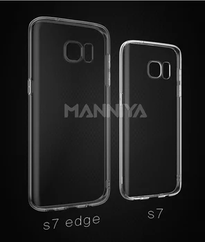 

MANNIYA Blank DIY transparent Soft TPU phone case for Samsung galaxy S6/S6 edge/S7/S7 edge/S8/S8+ 1.5mm Free shipping 50pcs