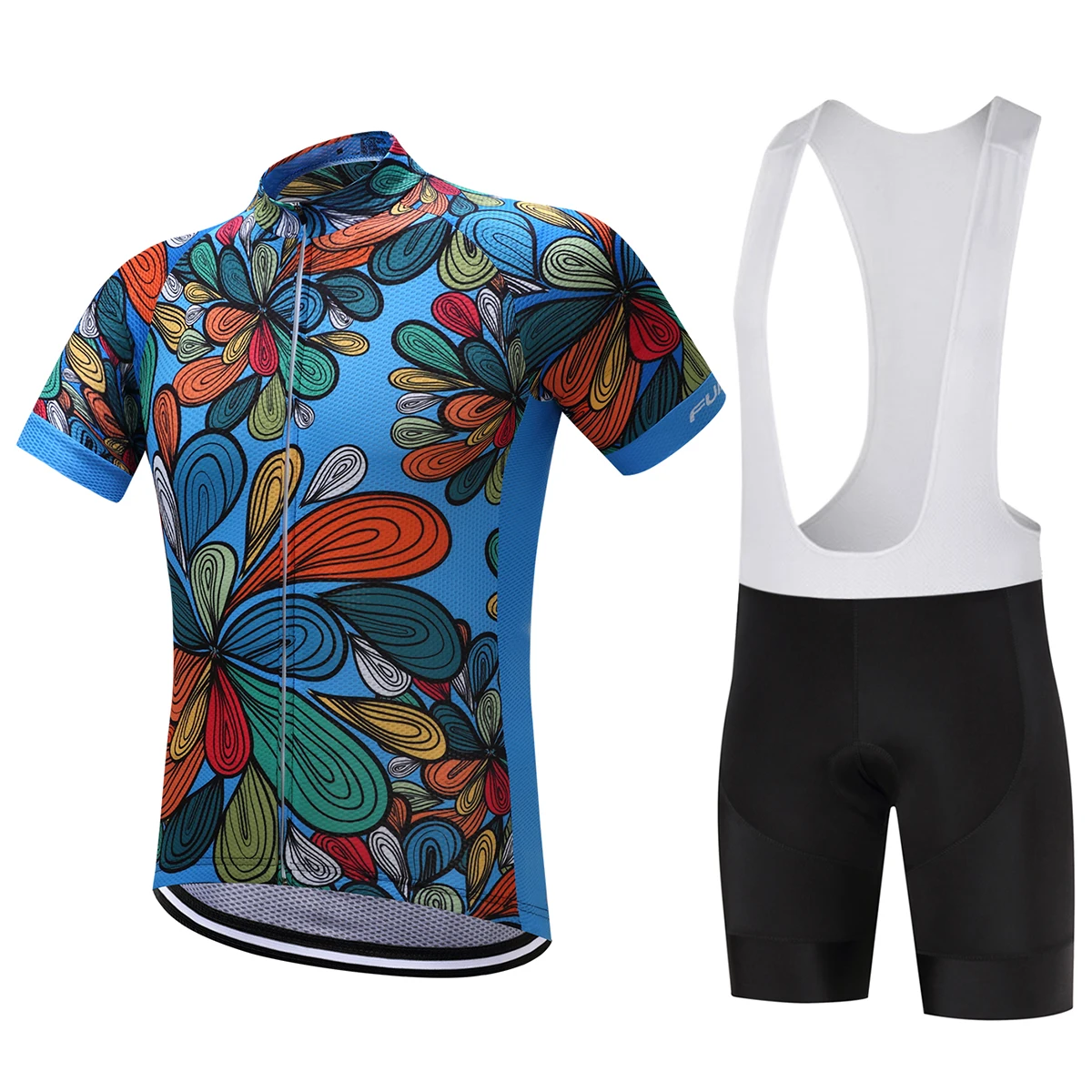 FUALRNY Cycling Jersey Set MTB Bicycle Clothing Racing Mans Bike