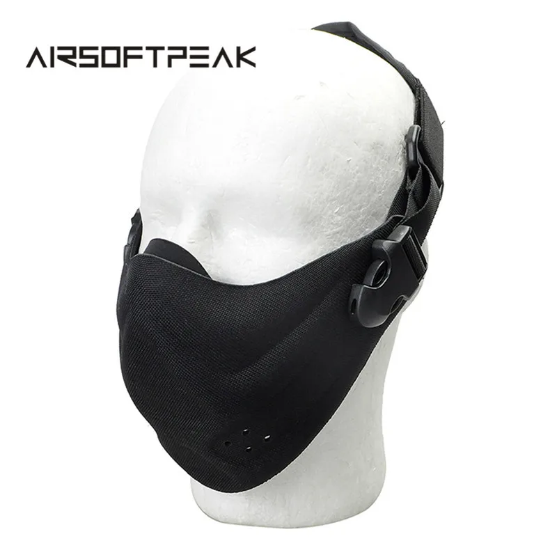 Buy Tactical Half Face Mask Breathable Hunting Wargame