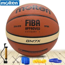 оригинальный расплавленный баскетбольный мяч GM7X BGM7X 2017 новый высокое качество подлинная расплавленный Материал PU Официальный Размер 7 крытый Баскетбол 