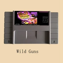 Wild Guns 16 бит большая серая игровая карта для NTSC игрового плеера 10 шт./партия