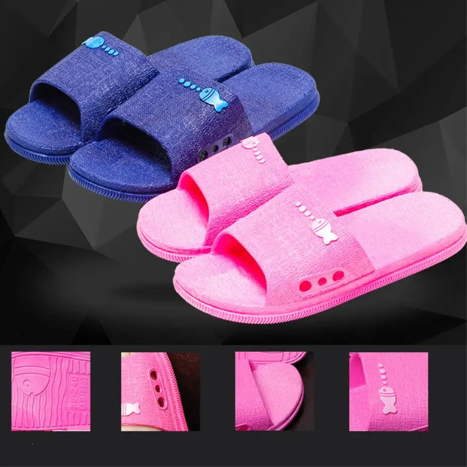 

Japanese Indoor Household Soft Bottom Non-Slip Couple's Sandals And Slippers