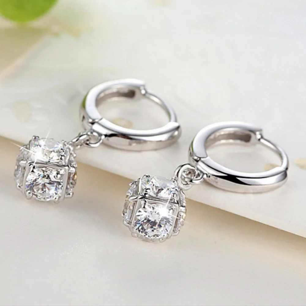 

Trendy Women Earrings 11mm Crystal Rhinestones Ball Ear Dangle Earrings Fashion Jewelry boucle d'oreille Drop Shipping
