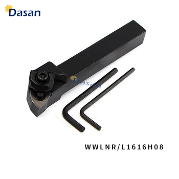 

1PC WWLNR1616H08 MWLNR1616H08 MWENN Holder and WNMG080404 Carbide inserts Lathe Blade CNC External Turning Tool Arbor Set
