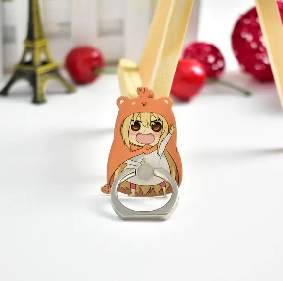 1 шт. Kawaii Himouto Umaru-chan палец кольцо держатель мобильного телефона телефон стенд кольцо стент фигурка игрушка - Цвет: 2