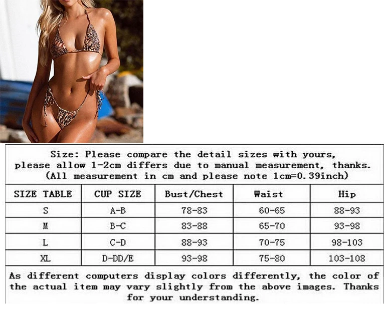 Женский купальник с леопардовым принтом пуш ап бюстгальтер подкладкой комплект