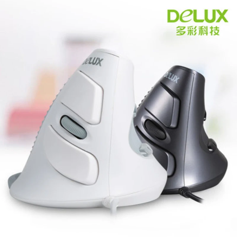 

Human Engineering Mouse Delux Wired M618 ergonomics vertical mouse for PC laptop computer