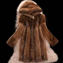 С меховой отделкой капюшона стиль Модные сексуальные женские зимние теплые длинные пальто из искусственного меха рождественское паб облегающее платье знаменитые пальто оптом