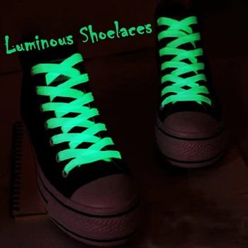 

1Pair Sport Luminous Shoelace Glow In The Dark Night Color Fluorescent Shoelace Athletic Sport Flat Shoe Laces