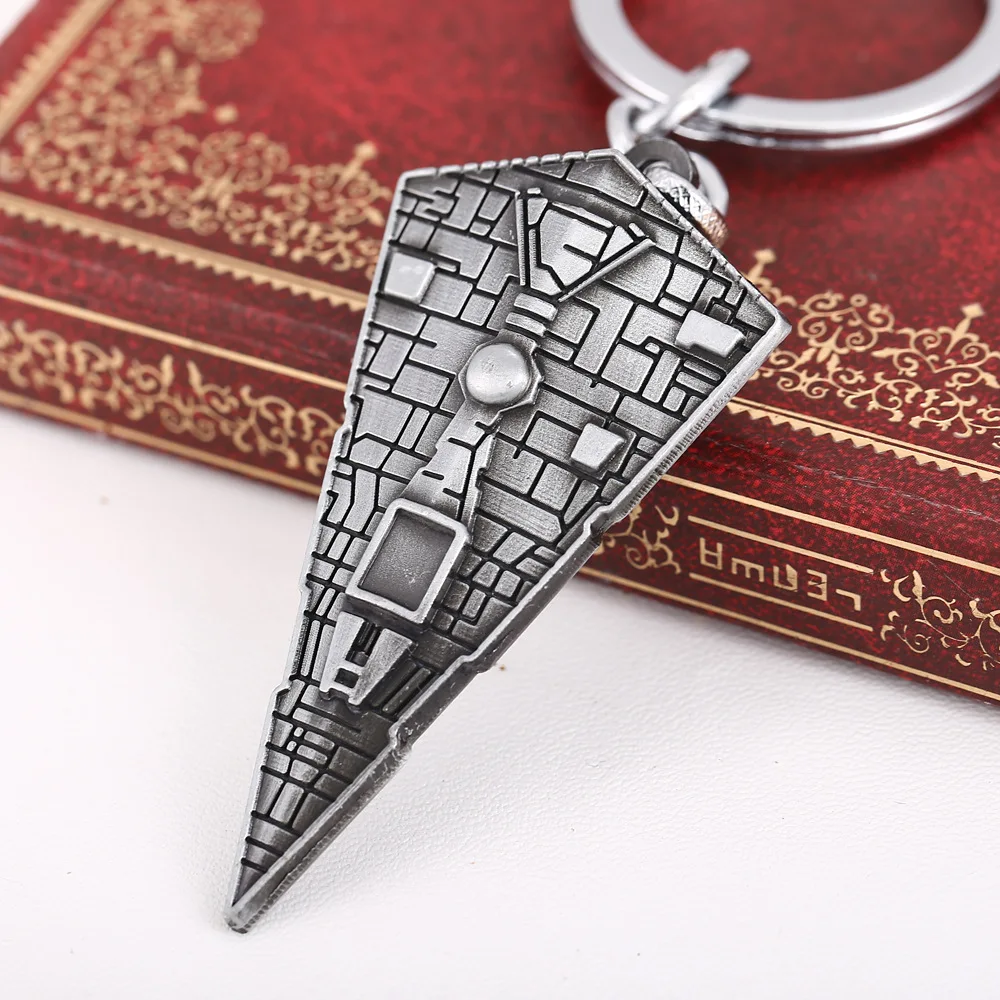 24Pcs/Lot JEWELRYGIFT Movie Star Wars Destroyer Replica 3D Spaceship KeyRings Keychains Starwars Film key chains holder | Украшения и