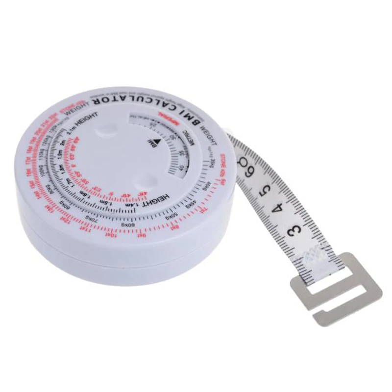 New Design Body Mass Index Tape Measure Fat Tester font b Calculator b font Fitness Caliper