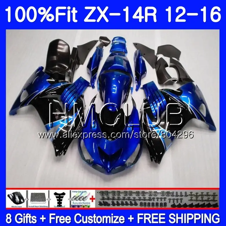 

Injection For KAWASAKI NINJA ZX 14R ZX14R 12 11 13 14 15 16 50HM.5 ZZR1400 Blue black ZX-14R 2011 2012 2013 2014 2015 Fairing