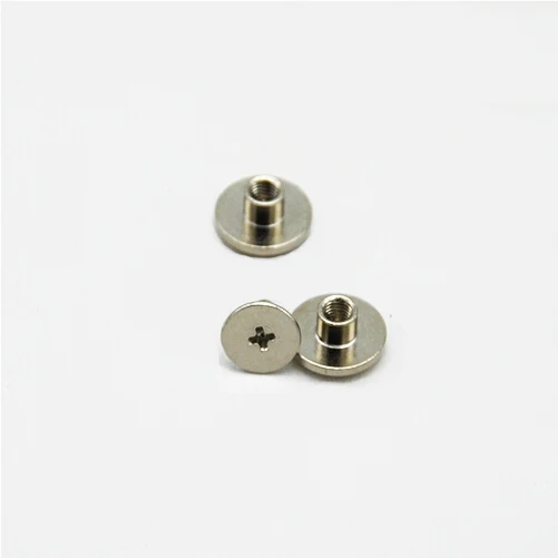 11 mm Diameter Silver Screws Rivets Chicago Screw Bag Studs Nickel