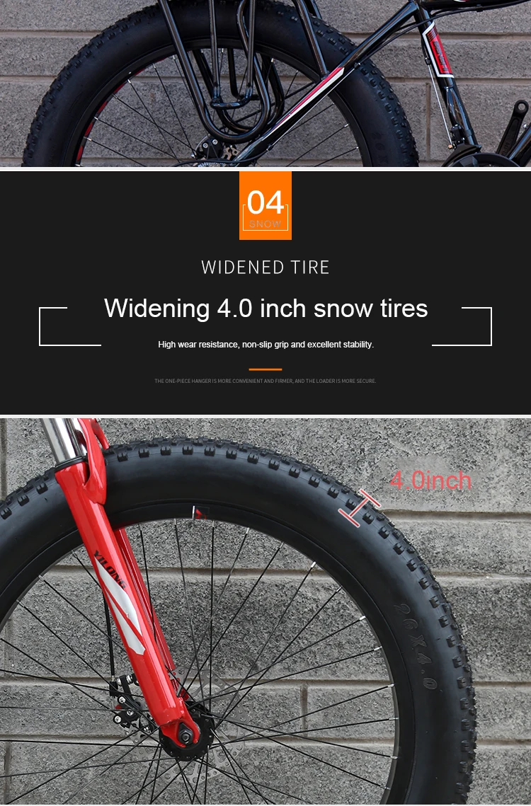 Discount 26inch snow electric mountain bicycle 48V lithium battery 1500w motor fat ebike 4.0 tires MTB electric bike 17