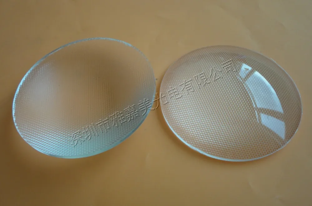 

power LED lens Diameter 48.5mm Bead surface Plastic Plano Convex lens,led optical lens,Led reflector lens