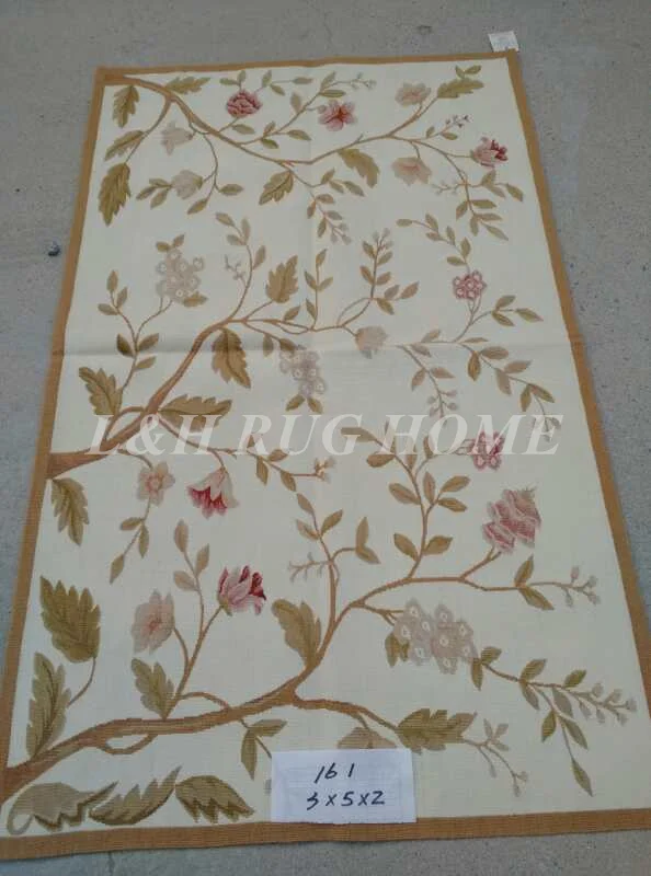 

Free shipping 3'x5' Aubusson rugs handmade woolen carpets rugs for home decoration