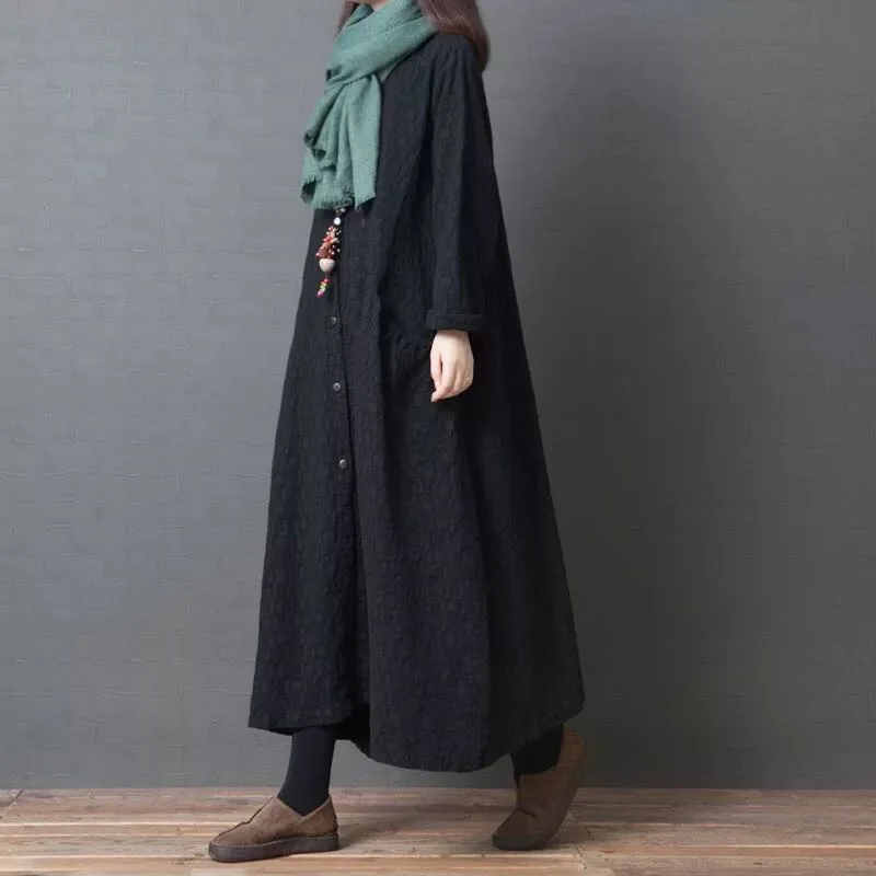 

Fat MM Large Size Straight Dress 2019 Spring New Style Ageing in the Long Paragraph Loose Slim Dress