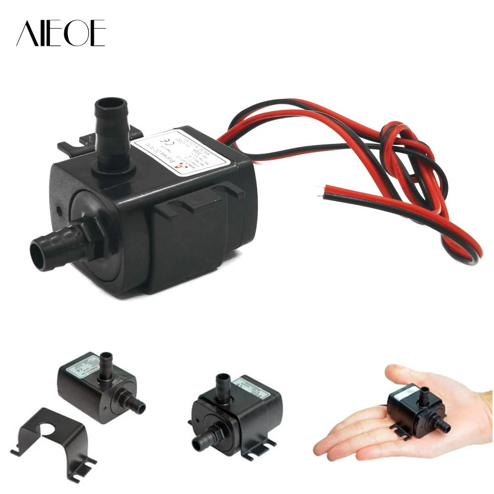 

Ultra-quiet DC 12V 4.2W 240L/H Flow Rate Waterproof Brushless Pump Mini Submersible Water PumFountain Aquarium Water Circulating