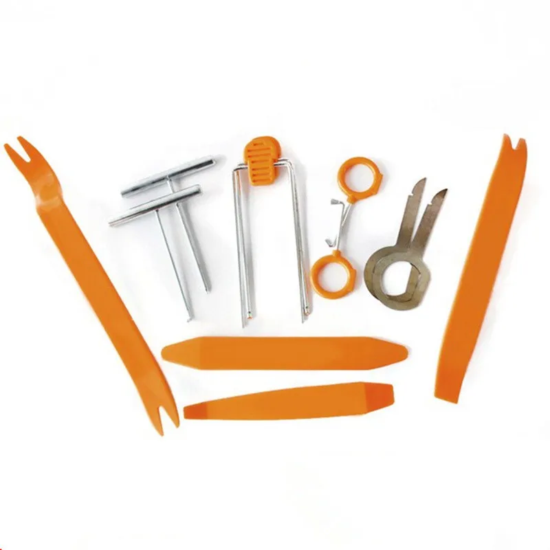 12pcs Car Door Clip Panel Radio Removal Tool For Dodge Charger Ram 1500 Challenger Jeep Grand Cherokee