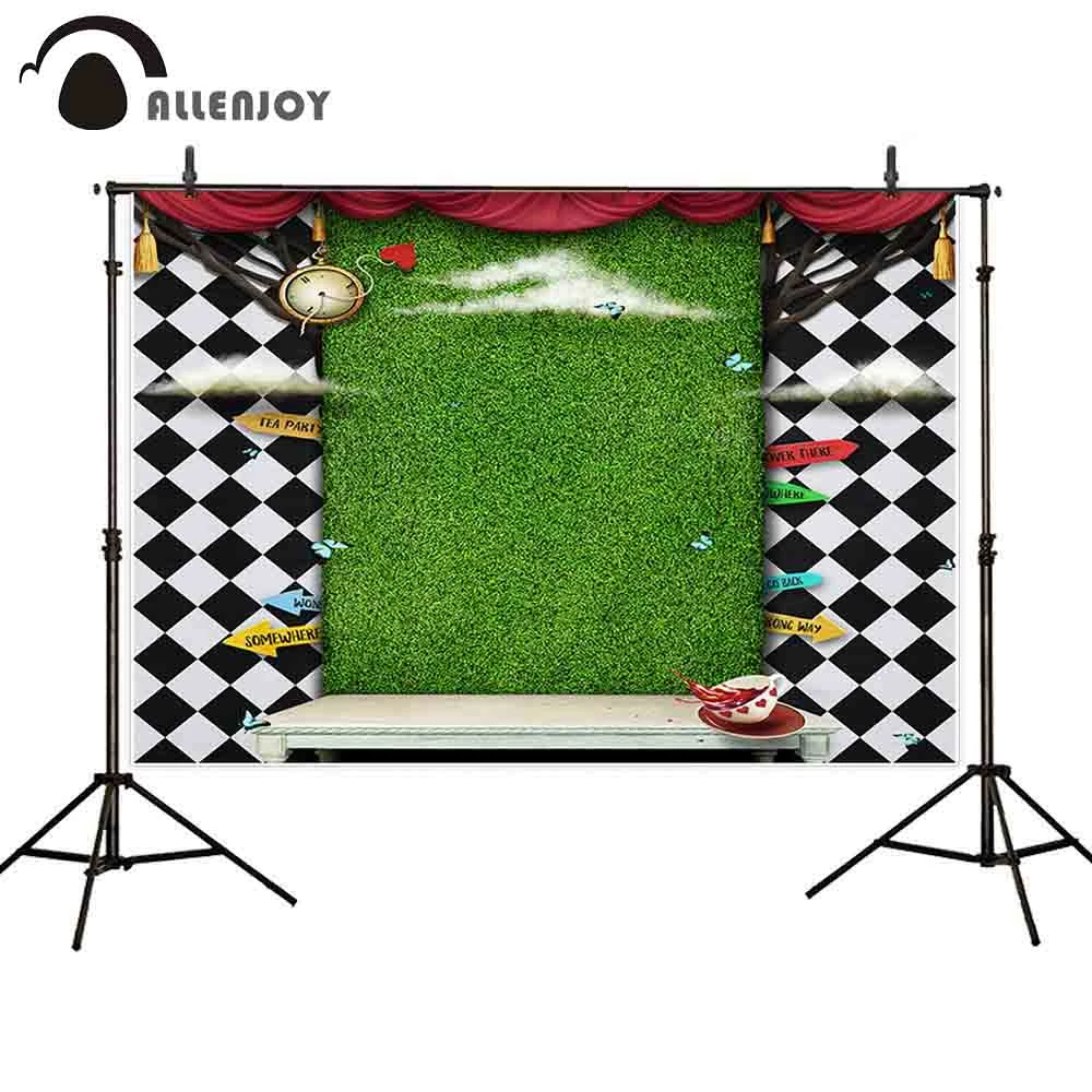 Allenjoy Photography Background Alice In Wonderland Tea Party Clock Birthday Backdrop Photobooth Photocall Decoration Custom Background Aliexpress Allenjoy Photography Background Alice In Wonderland Tea Party Clock Birthday Backdrop Photobooth Photocall Decoration Custom Background Aliexpress