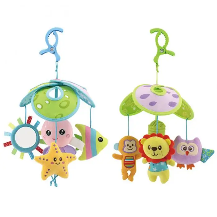 Детские плюшевые игрушки вращающиеся животные колокольчики игрушка ...