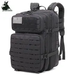 47L военный армейский тактический рюкзак лазерная резка MOLLE assault pack для кемпинга Туризм Охота Путешествия нейлоновая сумка для ноутбука