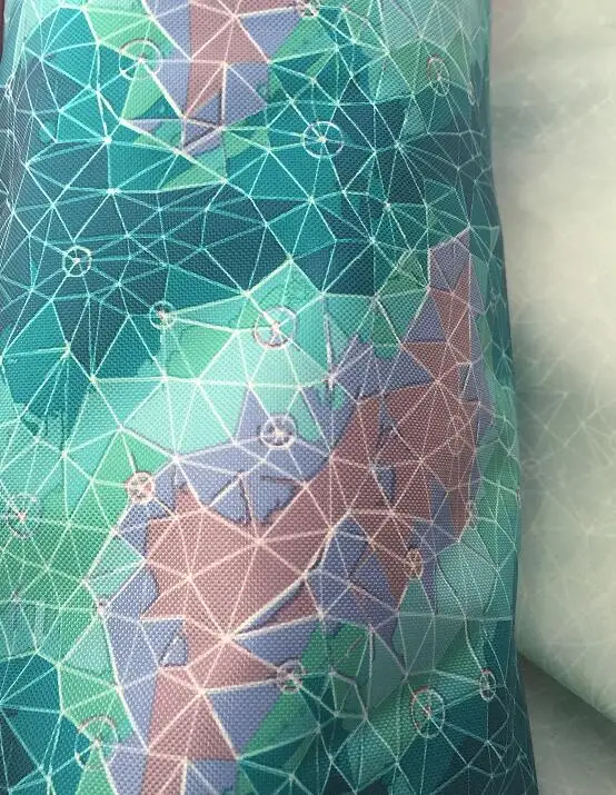Новая серия полиэстер с геометрическим рисунком высокой плотности в Европе DIY швейная ткань/скатерть x 145 см - Цвет: 12