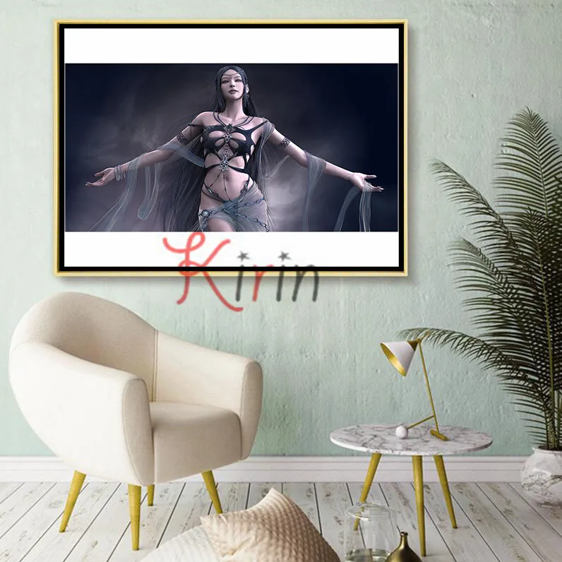 

3D Diy Diamond Painting Sexy Beauty 5d Diamond Embroidery Wild Lady Rhinestone Mosaic Pictures Cross Stitch Home Living Room