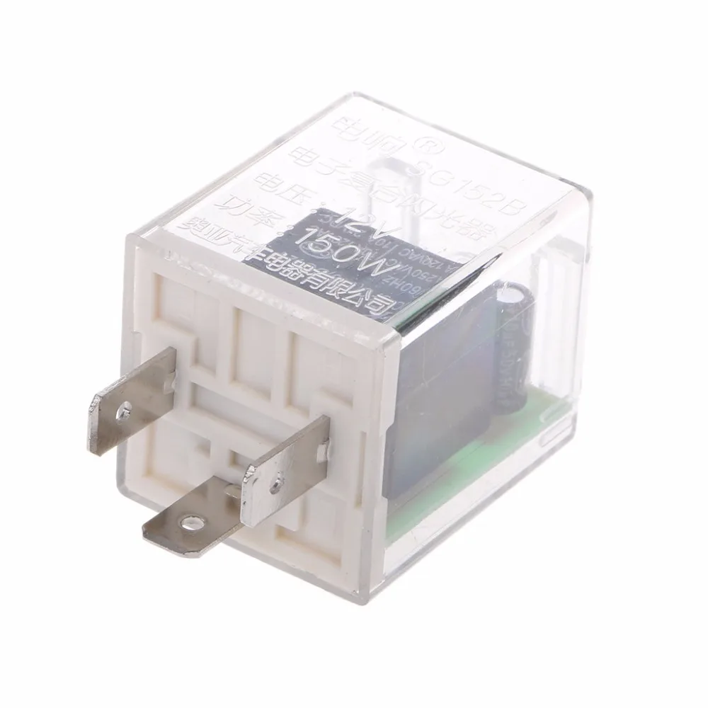DC 12V 3 Pin Electronic Flasher Relay Fix LED Light Light Indicatior