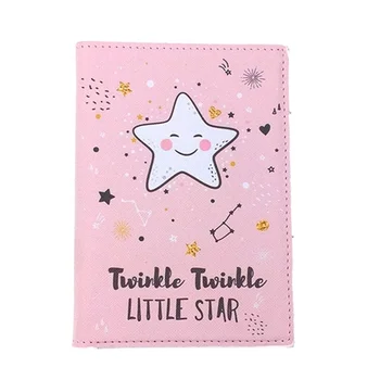 

Mcneely Star Pattern Travel Passport Cover Nice Kids Passport Cover Documents Bags for Business Air ticket ID Holder