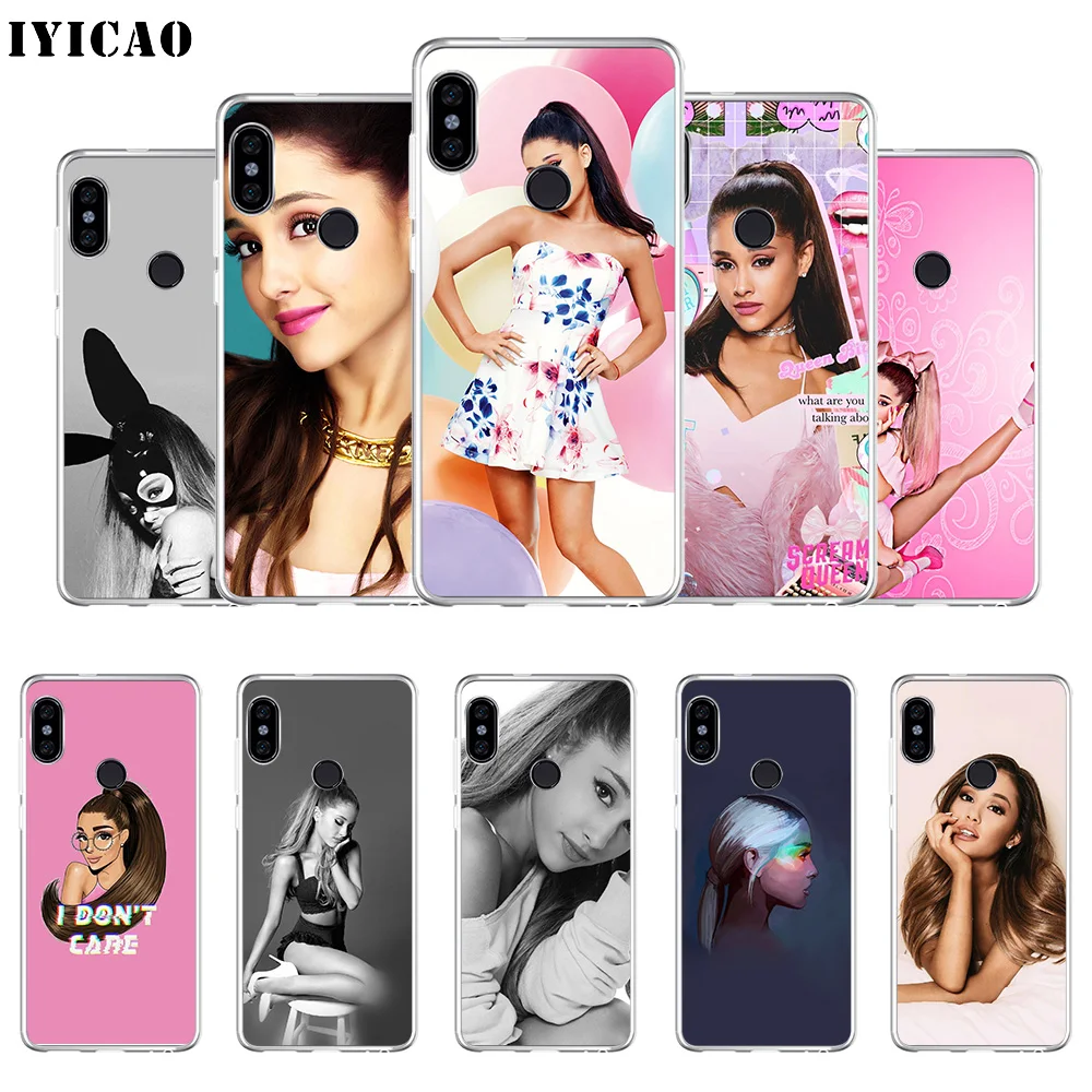 IYICAO Singer Ariana Grande Soft Silicone Phone Case for Xiaomi Redmi 4A 5A 6A Note 7 6 5 Pro Plus 4X Prime Cover | Мобильные