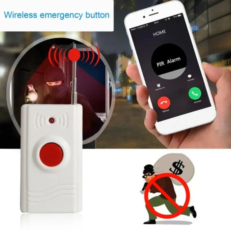 

Wireless SOS Emergency Panic Button 315MHz One Key Alert Alarm Button For Home Security Alarm System Elders Emergency Button