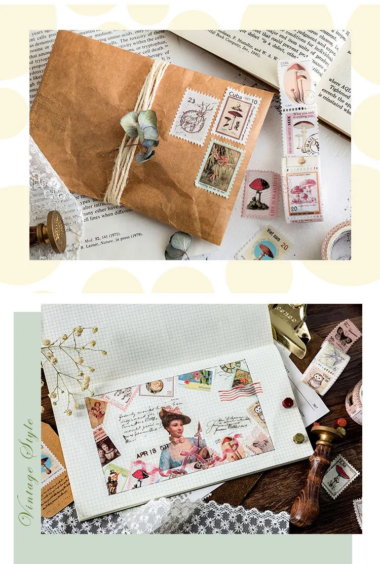 25 мм винтажный штамп маскирующая Васи Лента Скрапбукинг креативный DIY Bullet Journal декоративная клейкая лента уплотнение канцелярские принадлежности
