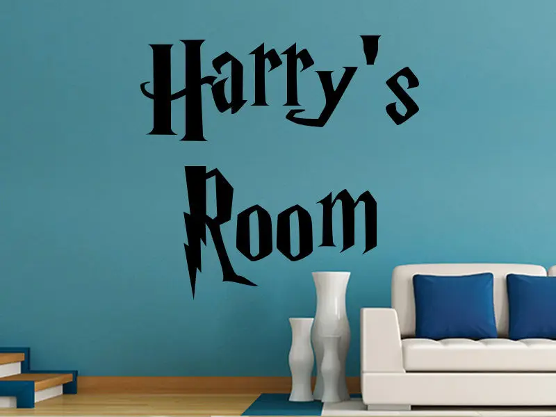 

Personalised Harry Potter Text Geek Gamer Quote Mural Vinyl Wall Sticker Art Free Shipping HW10005