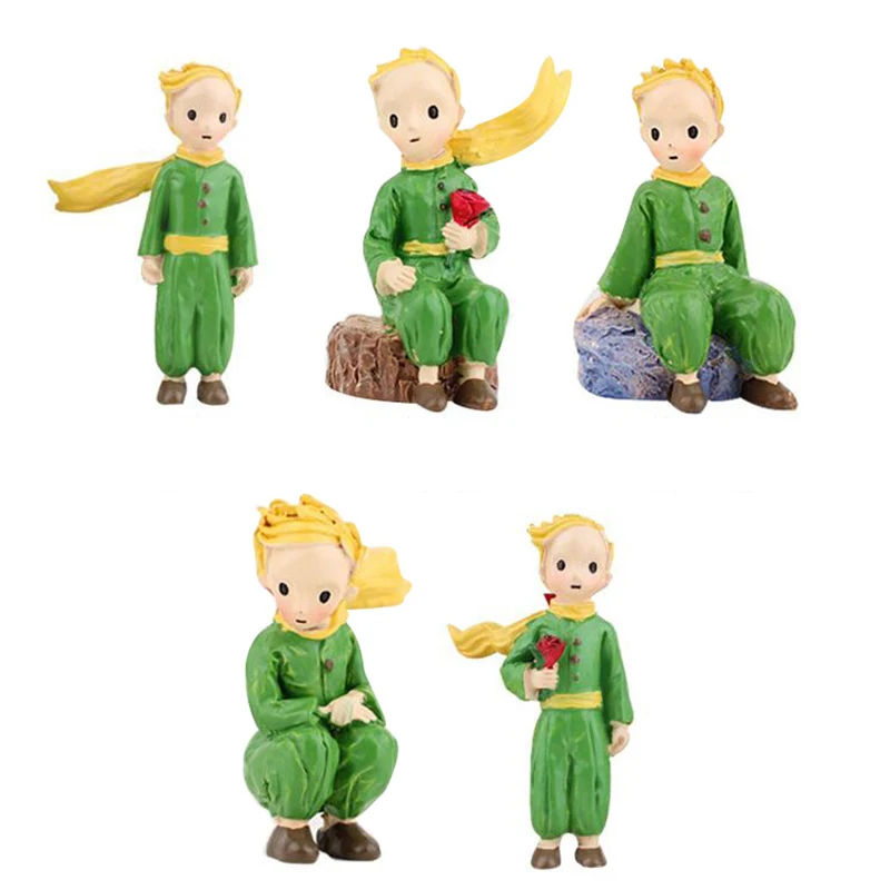 

Cute Prince Resin Creative Crafts Cake Decorations Little Boy Model Standing Micro Landscape Flower Pots Decor Home Figurines